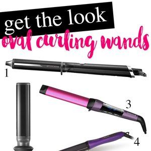 💈NuMe Flat Oval Ribbon Curling Wand